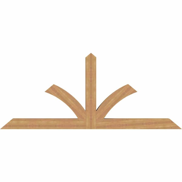 Ekena Millwork Richland Timber Gable Bracket, Western Red Cedar, 96"W x 40"H x 5 1/2"D x 5 1/2"F, 10/12 Pitch GBW096X40X0606RIC00SWR - main
